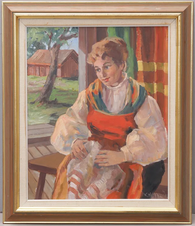 KURT NYSTRÖM. Olja på duk, signerad.