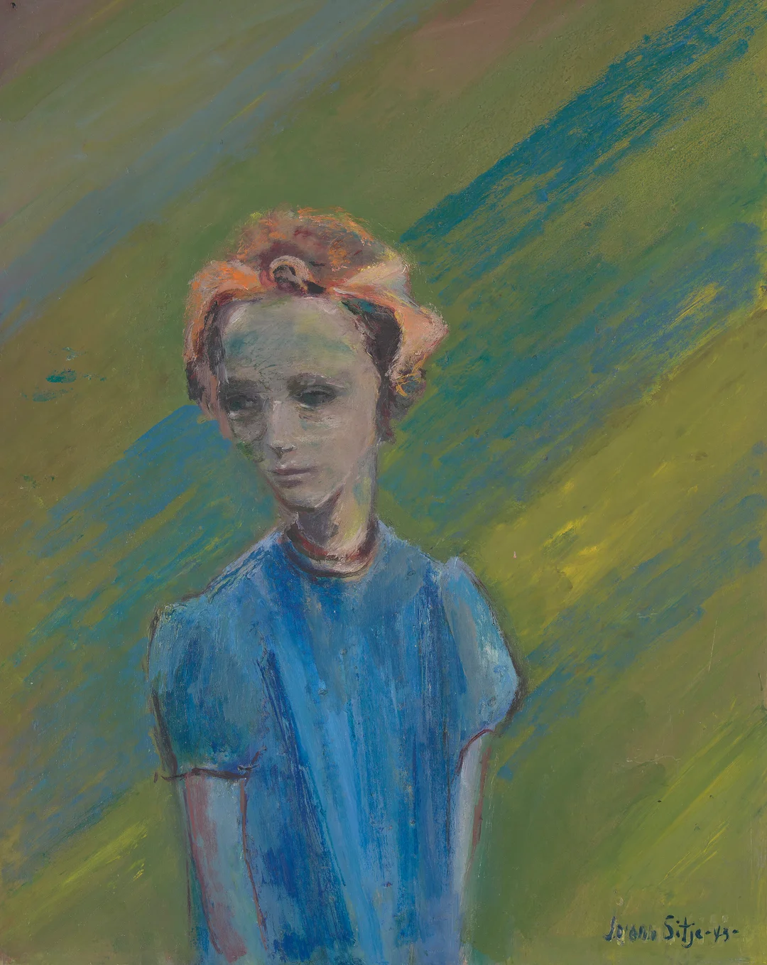 Sitje, Joronn — "Skolepike" 1943 — Kunst/Maleri — Blomqvist