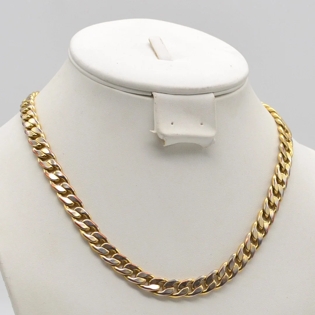 VINTAGE COLLIER, VERGOLDETE PANZERKETTE, MIT VERSCHLUSS. — Necklace — Kunst- und Auktionshaus Kleinhenz