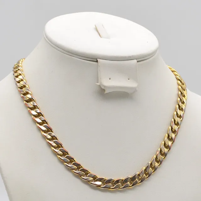 VINTAGE COLLIER, VERGOLDETE PANZERKETTE, MIT VERSCHLUSS.