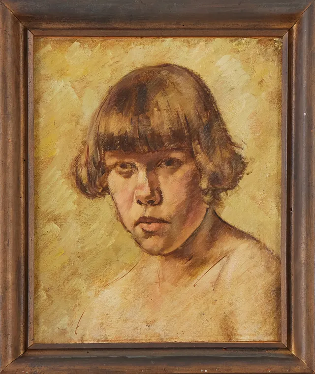 REINHOLD VON ROSEN (1894-1961). Kvinnoporträtt, oljemålning på pannå, osignerad.