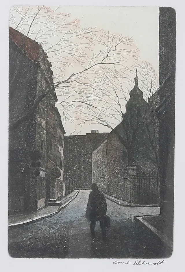 HORST ECKHARDT. Tryck, signerad.