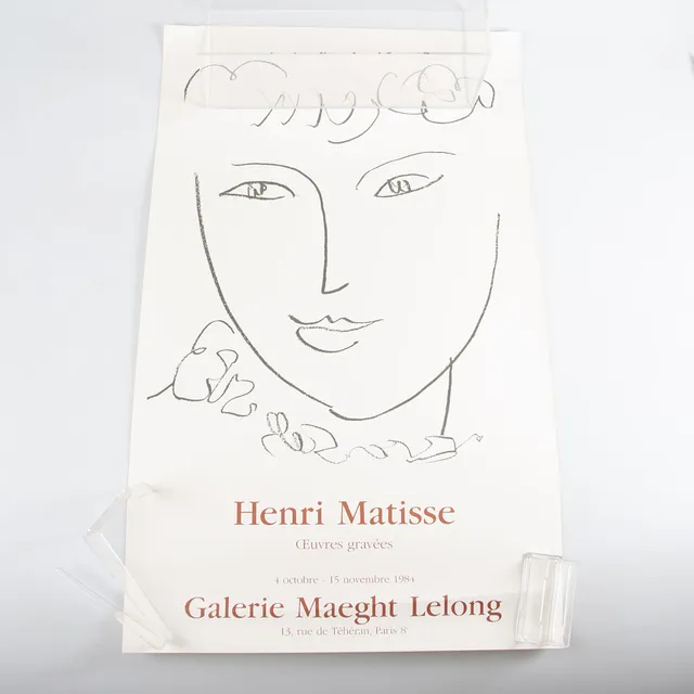 HENRI MATISSE. EFTER. Plansch, Galerie Maeght Lelong, 1984.