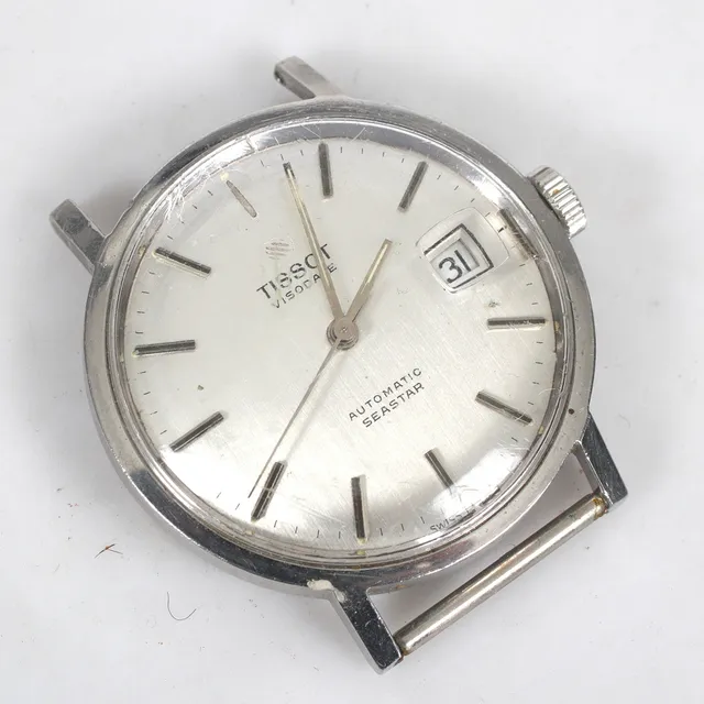 ARMBANDSUR, stål, plexiglas, datum, Tissot, Visodate Automatic Seastar, 1960-tal.