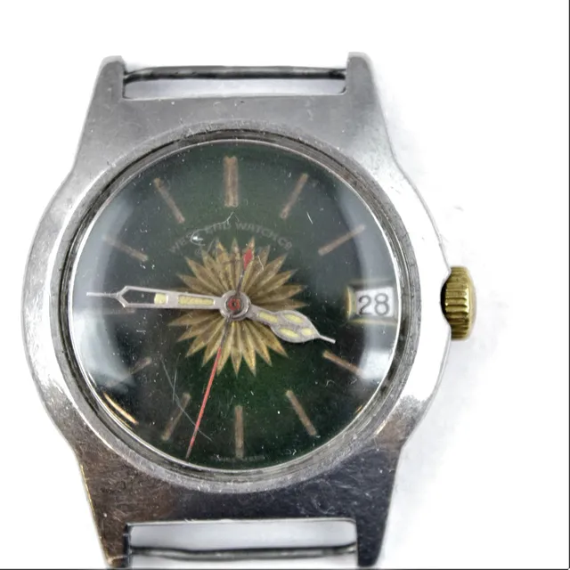HERRUR Sowar West end watch co stål manuell.