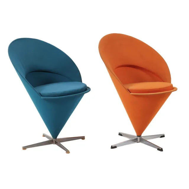 Verner Panton: Two 'Kræmmerhusstools' (2)