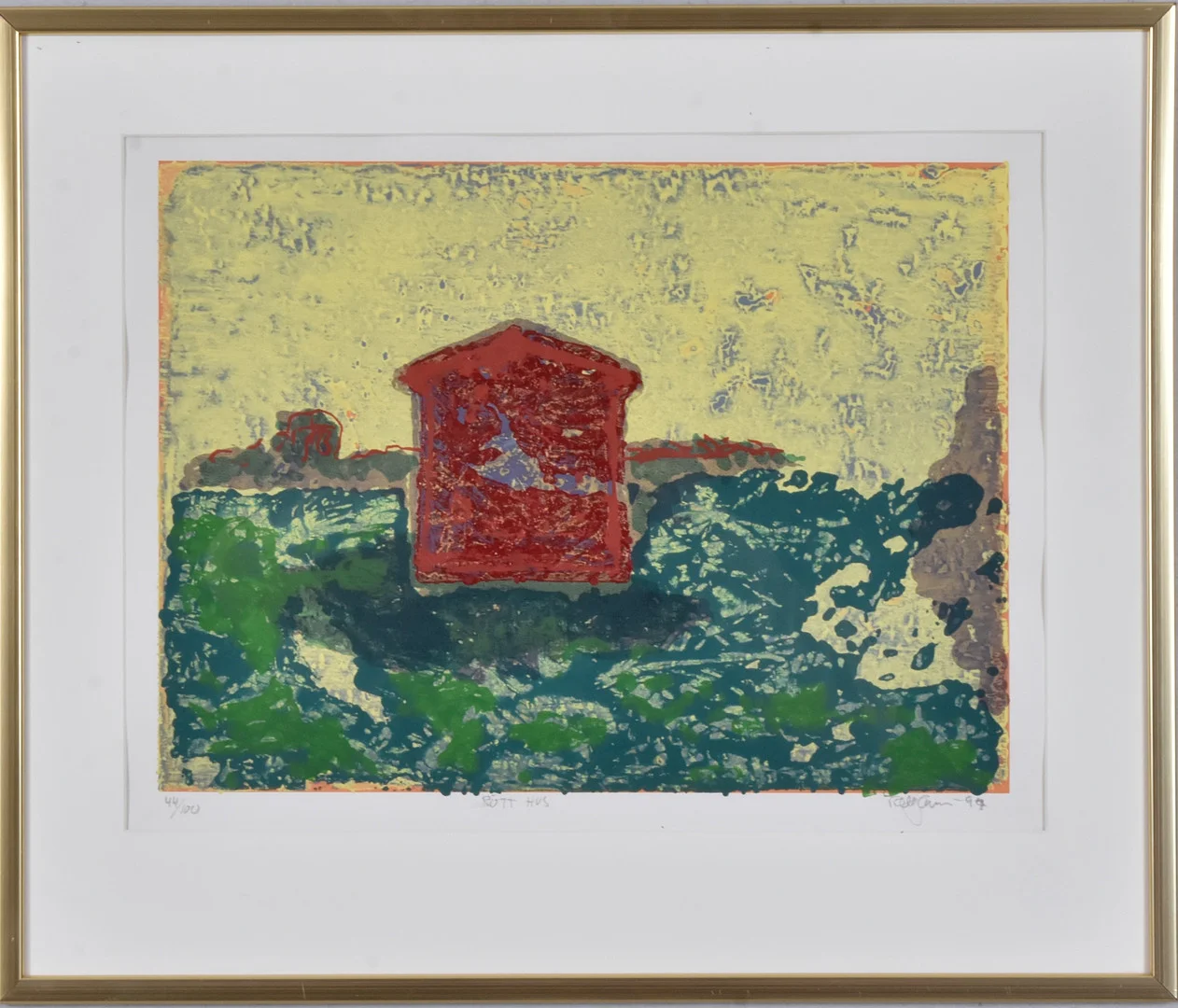 ROLF HANSSON. Färgetsning. — Engravings & Prints — Halmstads Auktionskammare