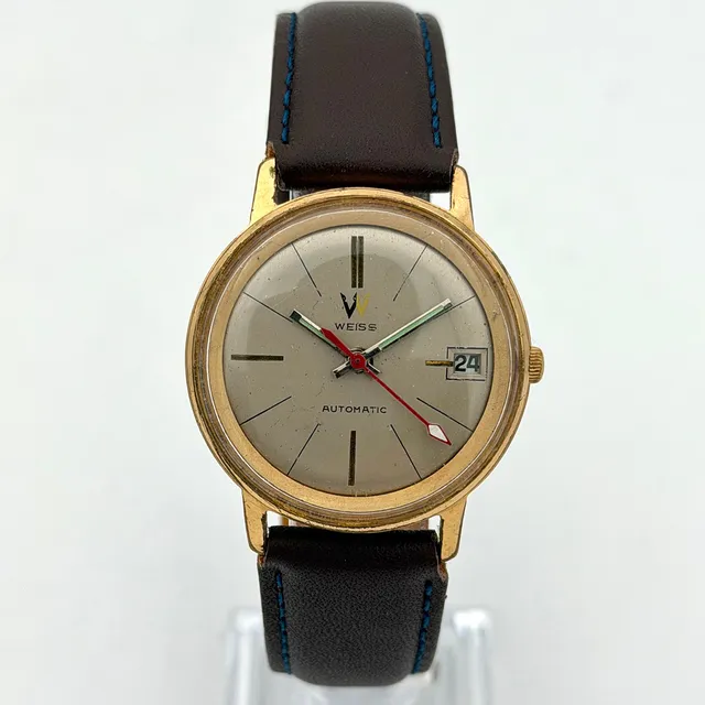 WEISS, armbandsur, 1960/70-tal, automatic, gulddoublé.