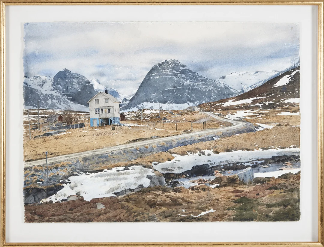 STANISLAW ZOLADZ. "Lofoten", akvarell på papper, signerad och daterad 97. — Paintings — Stockholms Auktionsverk Magasin 5