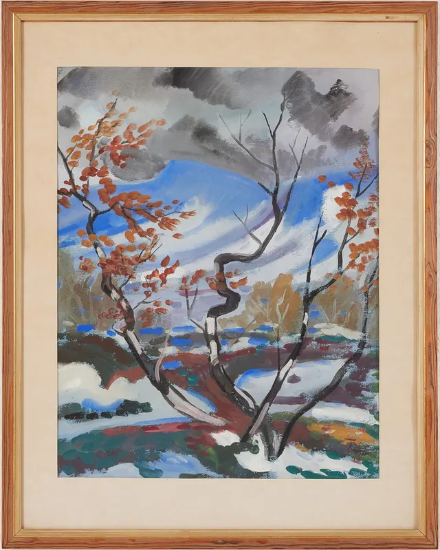 TORD LEANDER ENGSTRÖM (1914-1985). Fjällandskap, gouache.