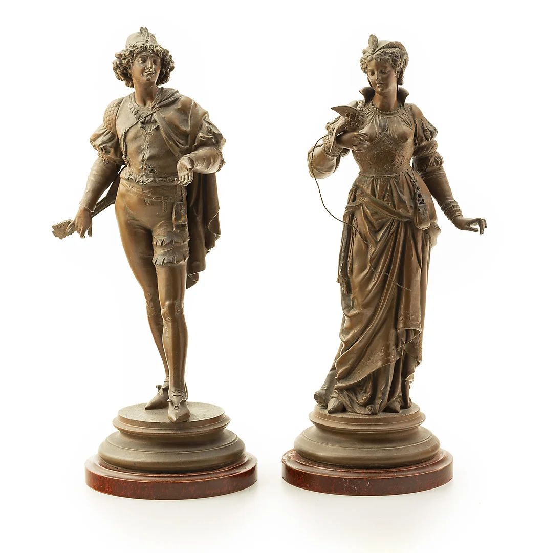 FRENCH SCHOOL, SECOND HALF OF THE 19TH CENTURY. Renaissance-style couple. — Sculptures & Bronzes — Balclis