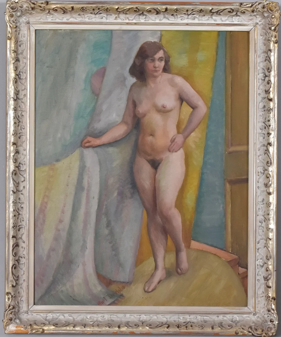 CARL DEELSBO. Olja på duk uppfodrad på pannå. — Paintings — Halmstads Auktionskammare