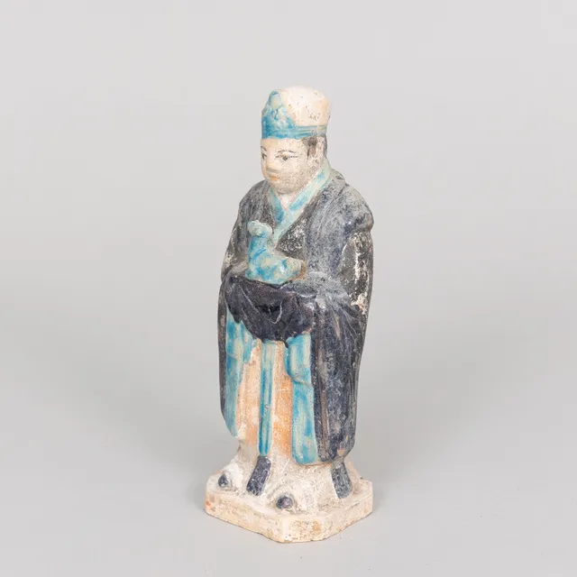 GRAVFIGUR, terracotta, Ming dynastin, (1368-1644), Kina.