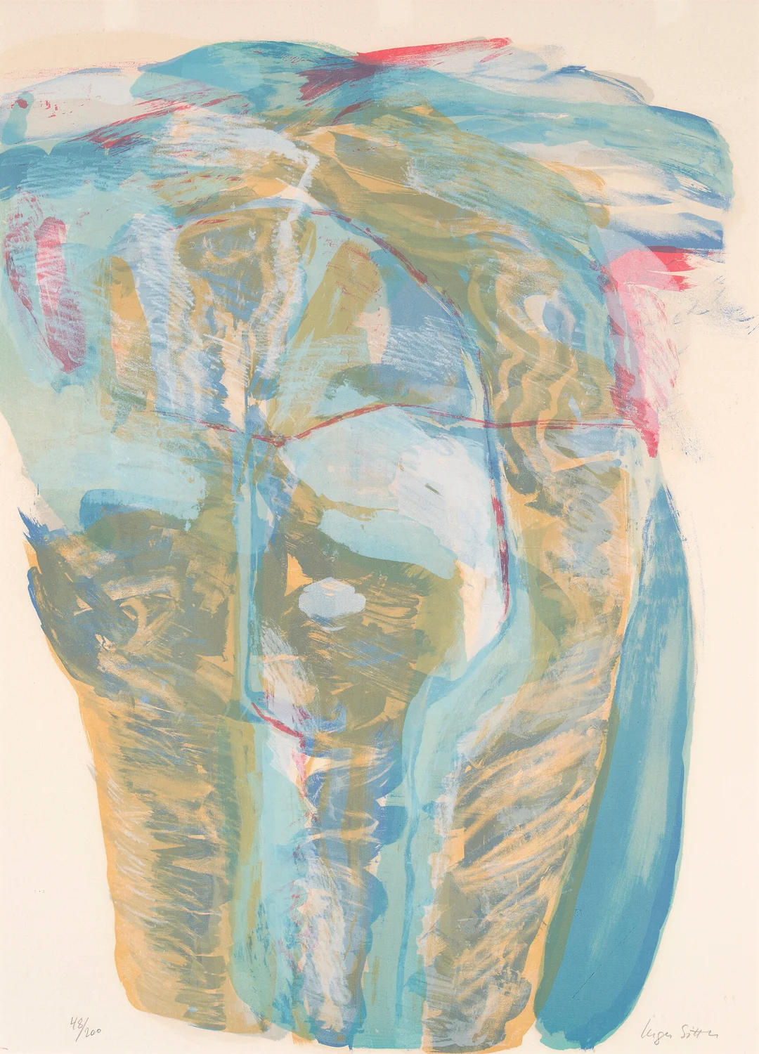 Sitter, Inger — "Uten tittel" 1980 — Kunst/Grafikk — Blomqvist