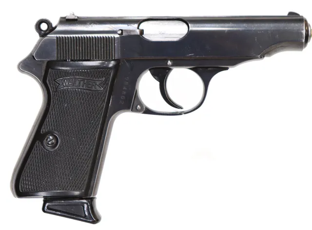 38. PISTOL, tysk, Halvautomatisk, fabrikat Walter Zella-Mehlis, modell PP, kaliber .22LR, tillv.nr 984862.