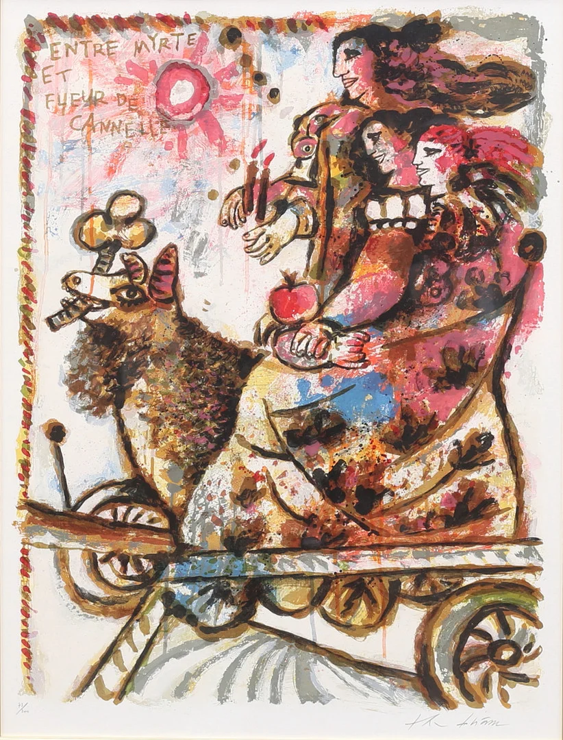 THEO TOBIASSE. Litografi, signerad och numrerad. — Engravings & Prints — Garpenhus Auktioner