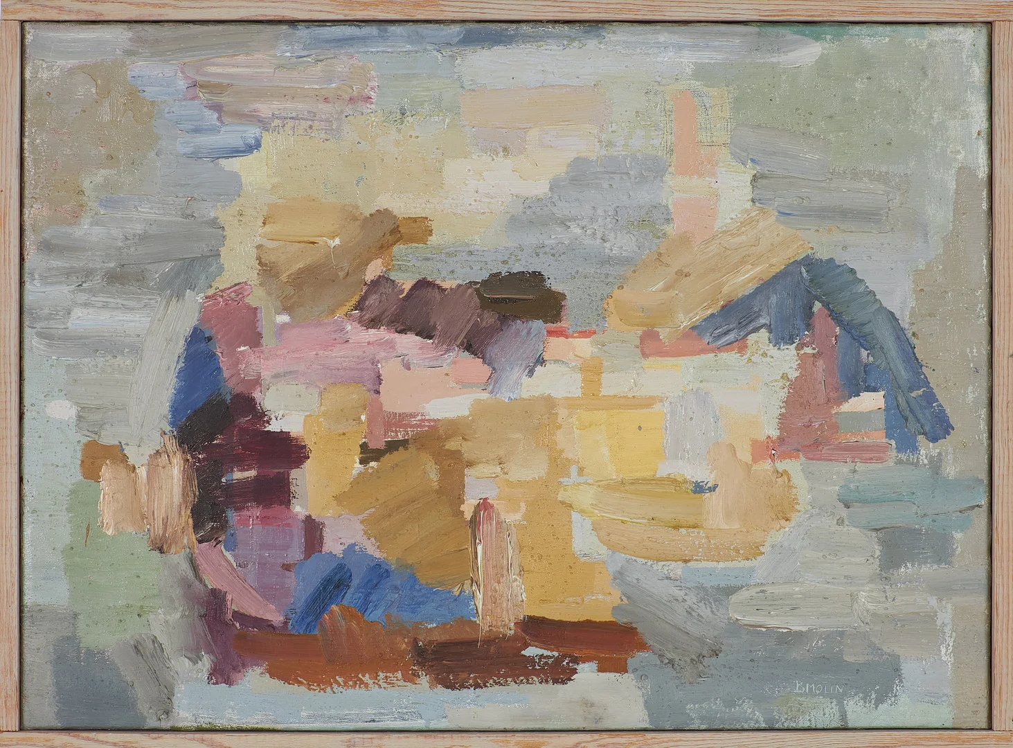 BRITA MOLIN. "Ljusön", olja på duk, signerad. — Paintings — Stockholms Auktionsverk Sickla