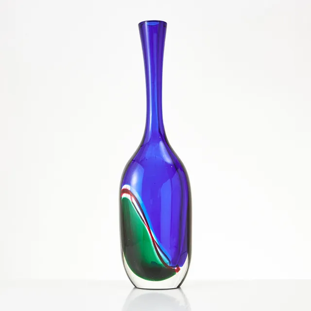 ARCHIMEDE SEGUSO (1909-1999). Vas, glas, Murano, signerad.