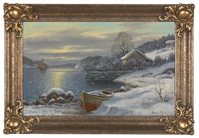 Moe, Carl — Vinter ved vannet