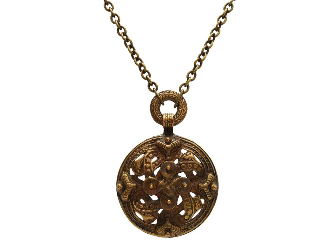 COLLIER, brons, Kalevala, längd ca 70 cm, vikt 101,1 g. — Smycken/Collier — Kaplans