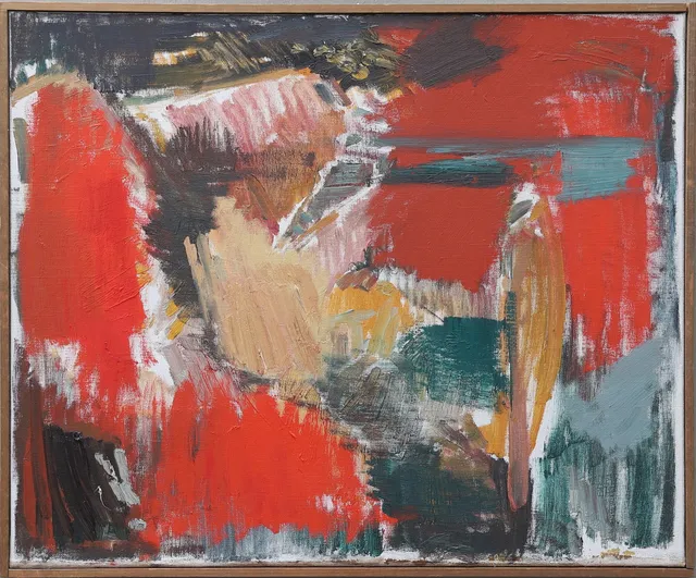 AGNE JOHANSSON. "Höst II", olja på duk, signerad á tergo.