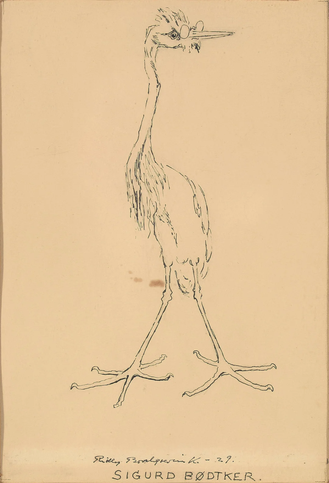 Borchgrevink, Ridley — "Sigurd Bødtker" 1929 — Kunst/Øvrig billedkunst — Blomqvist
