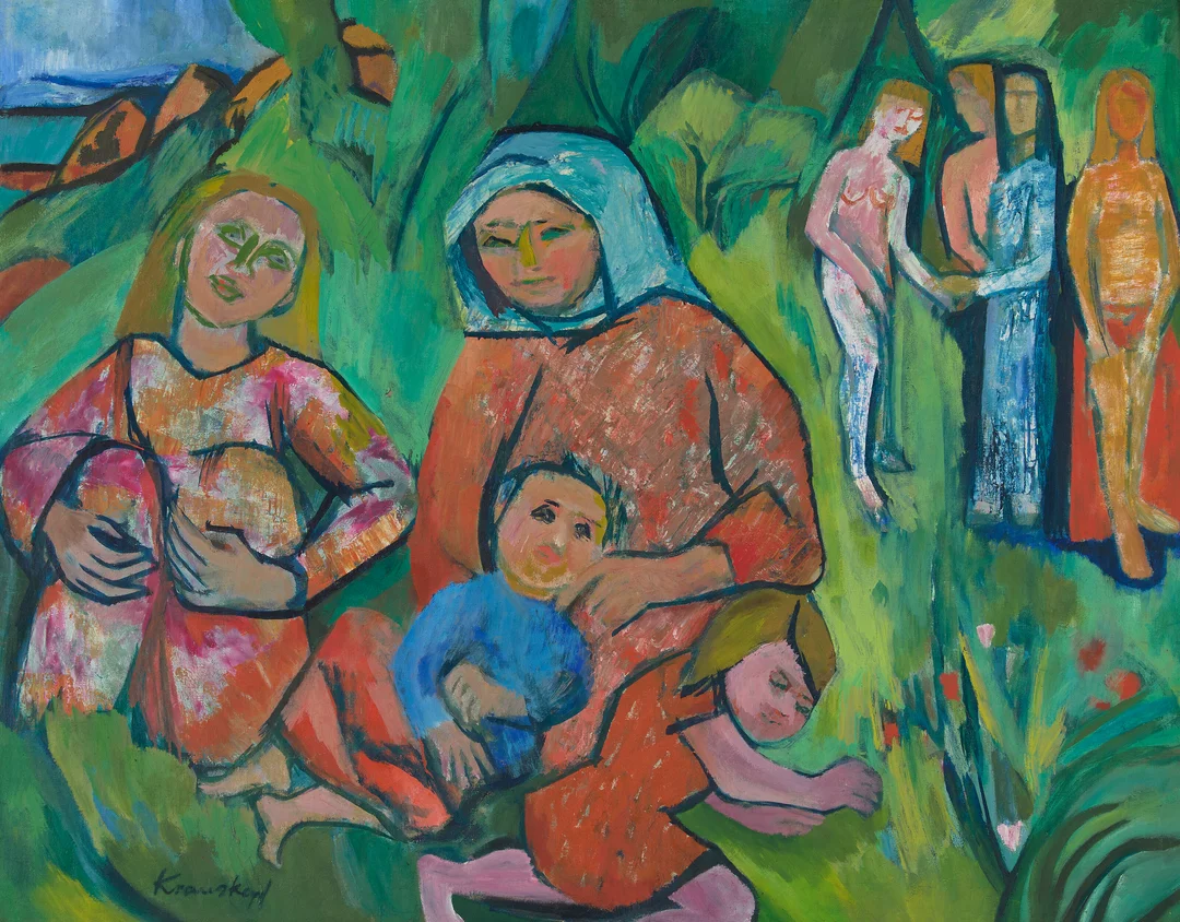 Krauskopf, Bruno — Mennesker i landskap — Kunst/Maleri — Blomqvist