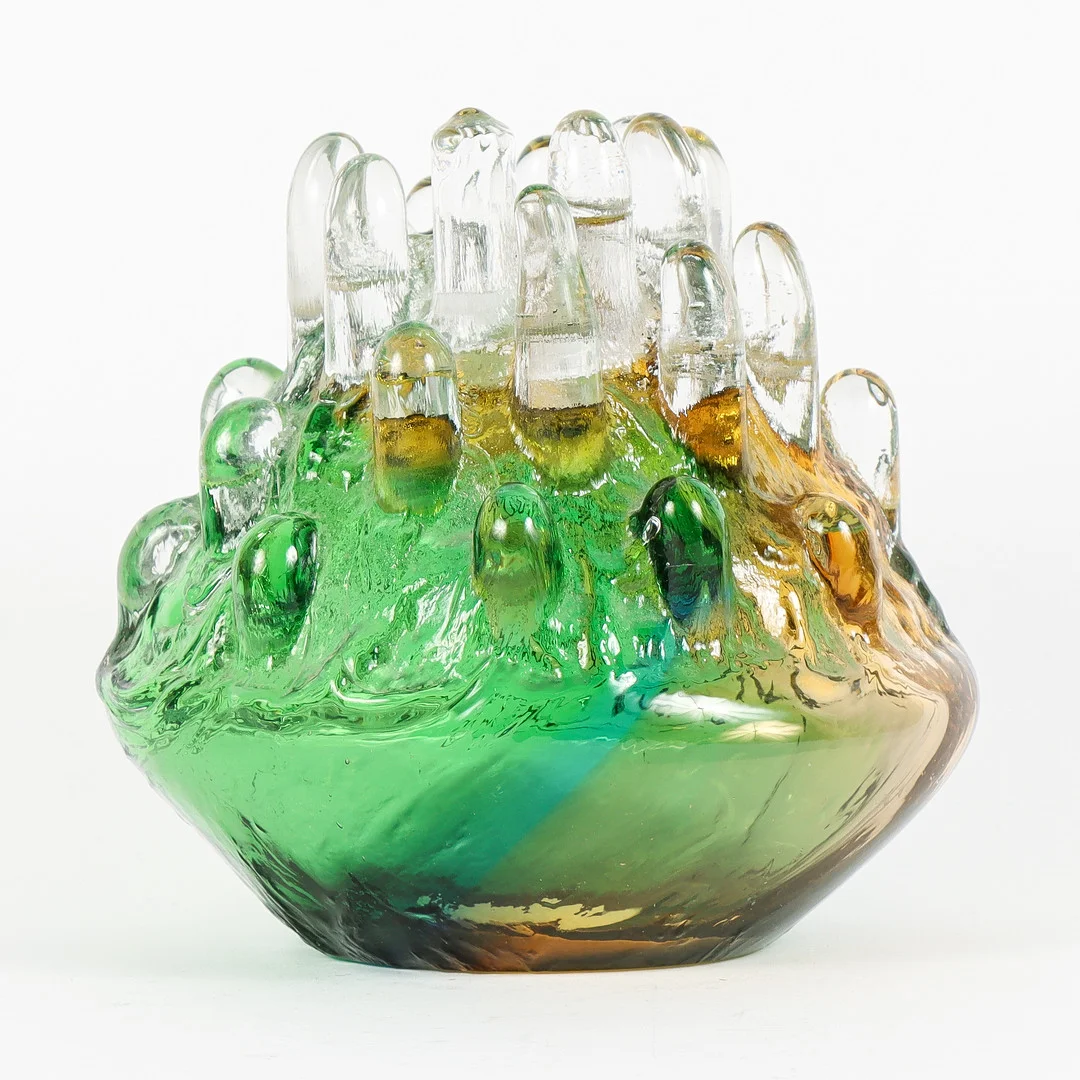 GÖRAN WÄRFF. Ljuslykta, glas, "Polar" Kosta Boda. — Art glass — Karlstad Hammarö Auktionsverk