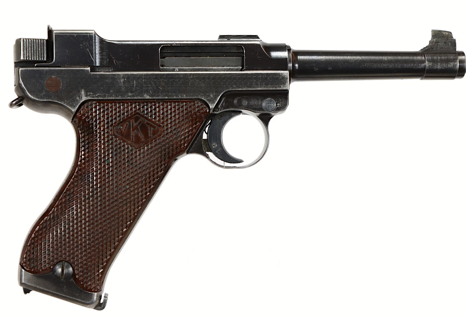 PISTOL, Halvautomatisk, fabrikat Valmet, modell L35, kaliber 9x19, tillv.nr 7124, se-nr be. — Pistols — Walter Borg