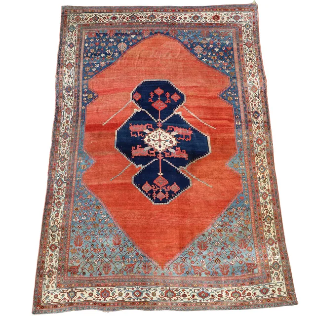 A FINE BIDJAR OR BAKSHAISH CARPET, LATE C19TH.