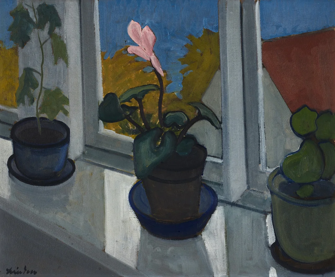 HELGE LINDÉN (1897-1961): Stilleben, signerad, olja på pannå. — Paintings — Crafoord Auktioner Stockholm