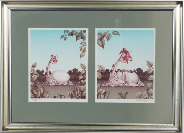 Ole Ahlberg: Two Surrealist Compositions, 1983 (2)