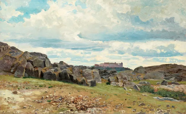Olof Krumlinde, Vy över Uppsala slott.