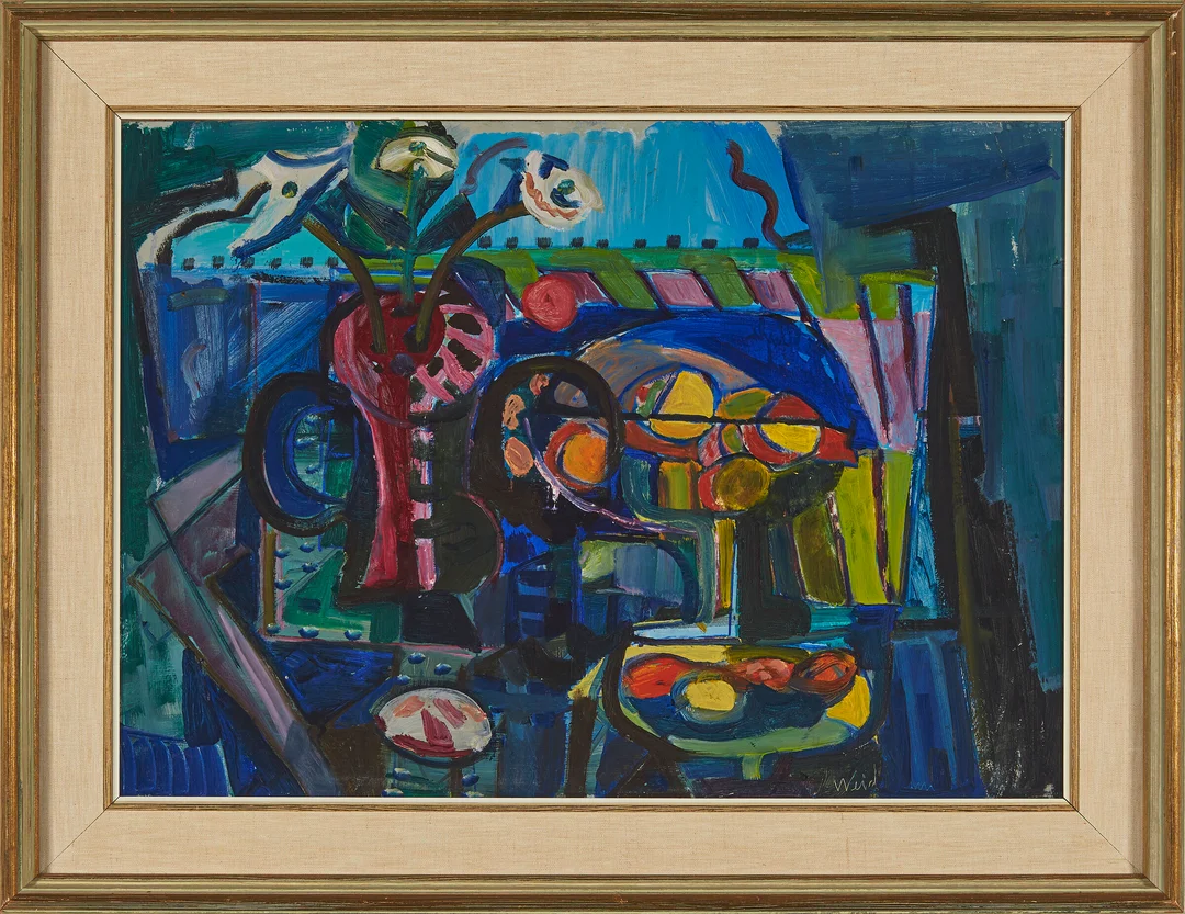 Weidemann, Jakob — Stilleben, ca. 1946-48 — Kunst/Maleri — Blomqvist