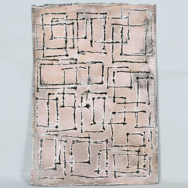 BILL MICHAEL LAUX. aus dem Nachlass von. 'Connected', Stahlblech.