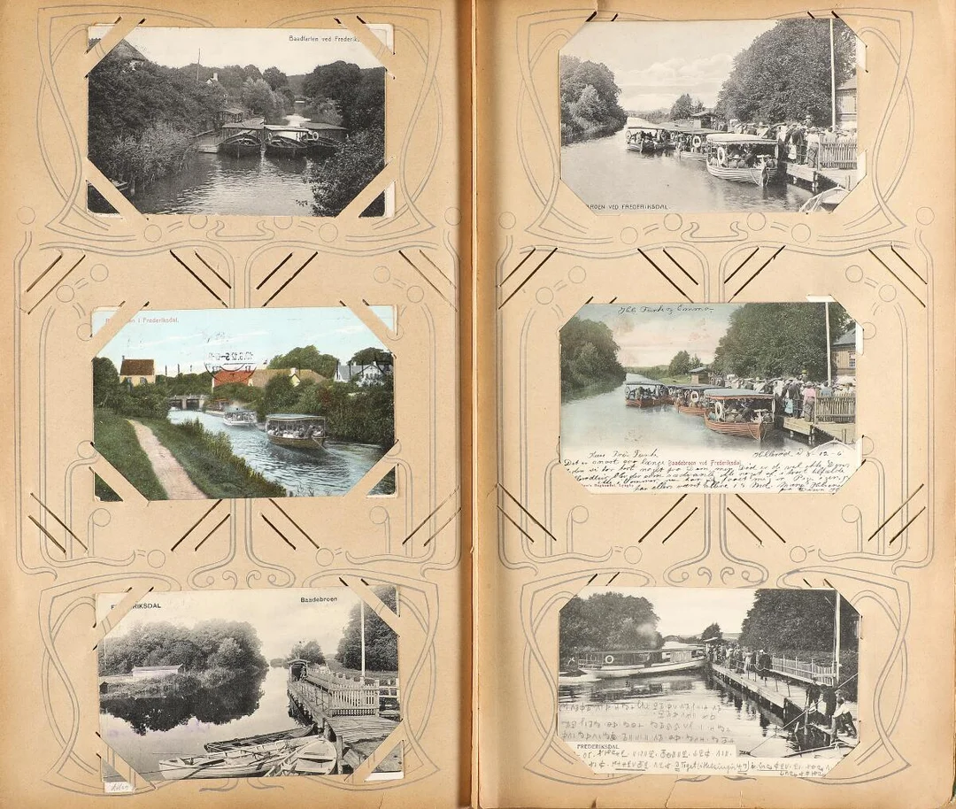 Postcards. Impressive coll. FREDERIKSDAL etc. with ca. 140 old cards. Nearly all with better and useful motifs — Stamps, Covers & Postal History/Denmark/Postkort — Bruun Rasmussen