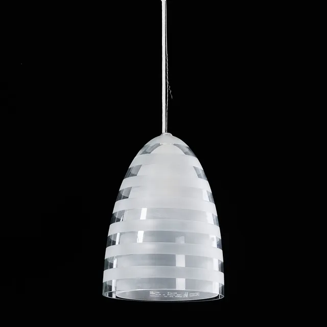 LOUISE CAMPBELL. Taklampa, "Campbell", glas, Louis Poulsen, Danmark.