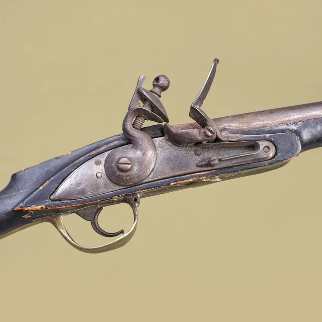 FLINTLÅSGEVÄR, troligen sydeuropa.