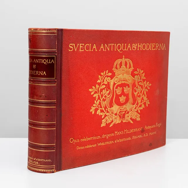 ERIK DAHLBERG. Bok, Svecia Antiqua et Hodierna, Kungl. Hofboktryckeriet Iduns TR aktier, Stockholm, 1899.
