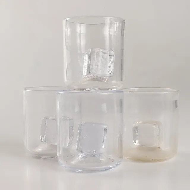 ANDERS WINGÅRD. Whiskeyglas, 4 stycken, glas, isbitsglas, Baskemölla.