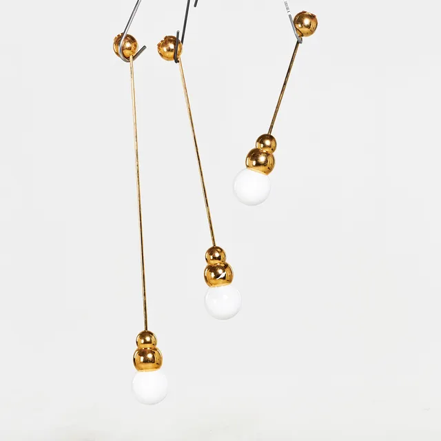 MICHAEL ANASTASSIADES. TAKLAMPA, 3 st, "Ball light pendant", Mässing, samtida.