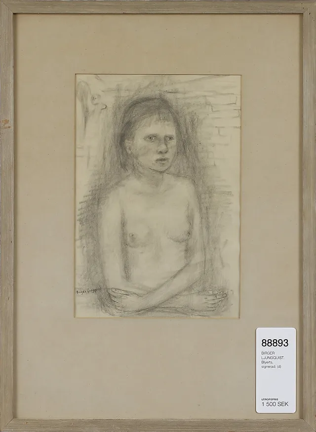 BIRGER LJUNGQUIST. Blyerts, signerad.