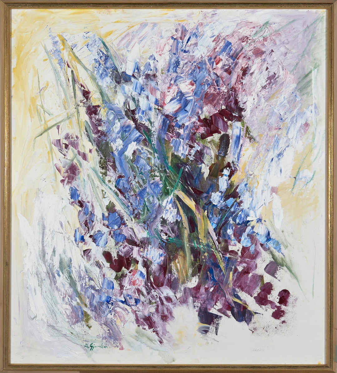 Gjeruldsen, Ada Lisa — Blomsterkomposisjon, 1983 — Kunst/Maleri — Blomqvist