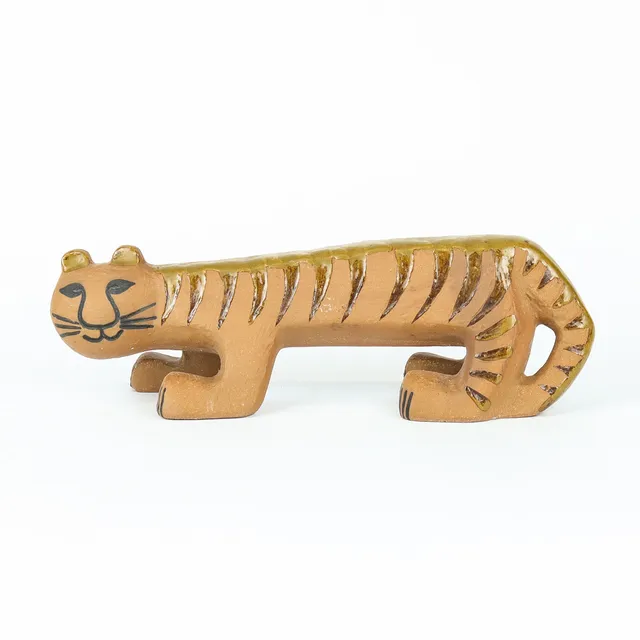 LISA LARSON. Figurin, "Tiger" ur serien Afrika, stengods, Gustavsberg.