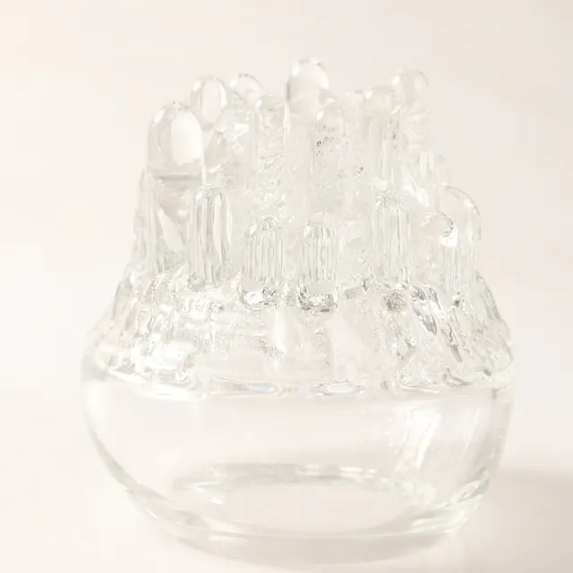 GÖRAN WÄRFF. Ljuslykta, "Polar", glas, Kosta.