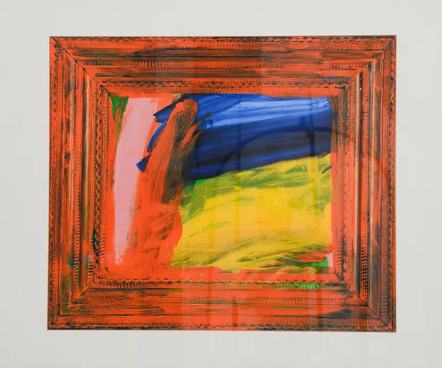 HOWARD HODGKIN. "Going for a Walk with Andrew", färglitografi.