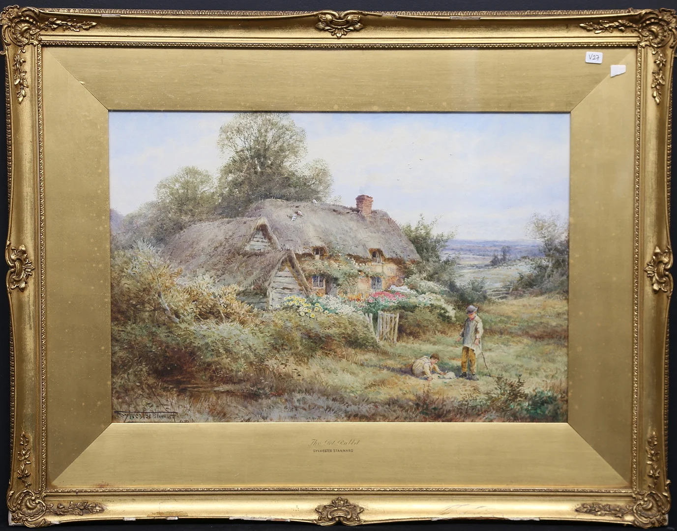 HENRY JOHN SYLVESTER STANNARD. Akvarell, signerad Sylvester Stannard. — Paintings — Gomér & Andersson Linköping