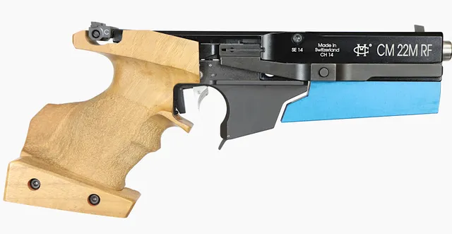 PISTOL, fabrikat Morini, modell CM 22M RF, kaliber .22lr, tillv.nr 01227-A, se-nr begagnad.