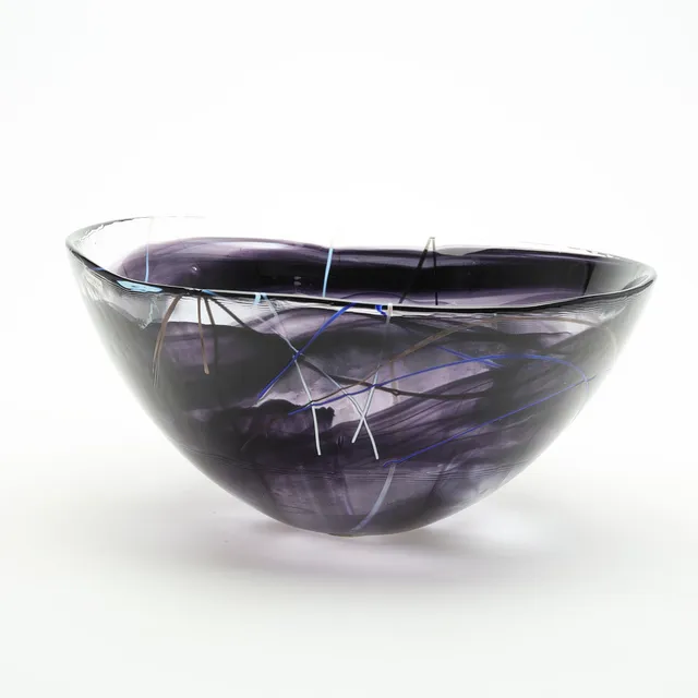 ANNA EHRNER. SKÅL glas "contrast" Kosta Boda.