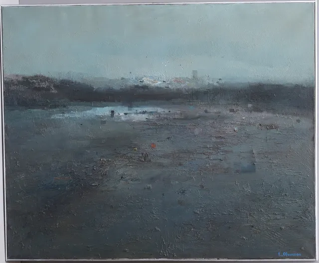 LEIF OLAUSSON. Landskap. Olja på duk, signerad.